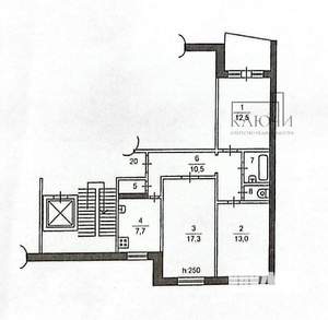 3-к квартира, вторичка, 66м2, 5/9 этаж