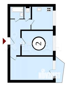 2-к квартира, вторичка, 51м2, 7/9 этаж