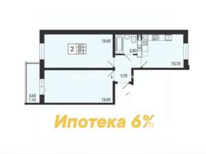 2-к квартира, вторичка, 51м2, 7/10 этаж