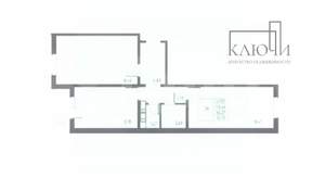 2-к квартира, вторичка, 60м2, 7/16 этаж