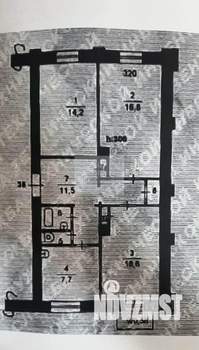 3-к квартира, вторичка, 76м2, 5/5 этаж