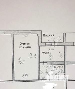1-к квартира, вторичка, 28м2, 6/10 этаж