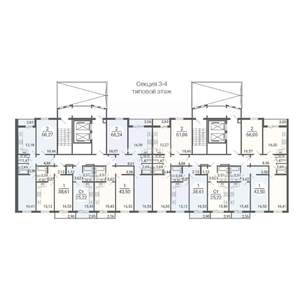 2-к квартира, вторичка, 61м2, 1/16 этаж