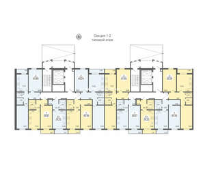 2-к квартира, вторичка, 66м2, 6/16 этаж