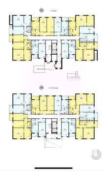 1-к квартира, вторичка, 36м2, 1/14 этаж