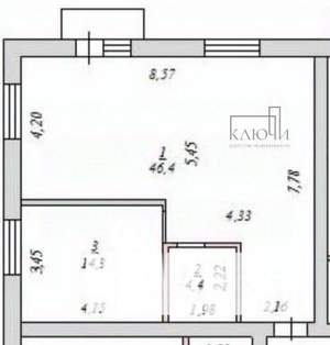 2-к квартира, вторичка, 65м2, 2/3 этаж