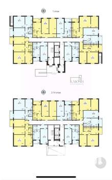 1-к квартира, вторичка, 37м2, 1/14 этаж