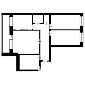 4-к квартира, вторичка, 73м2, 1/9 этаж
