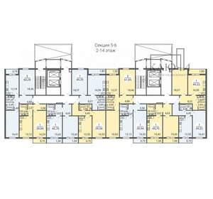 2-к квартира, вторичка, 66м2, 3/14 этаж