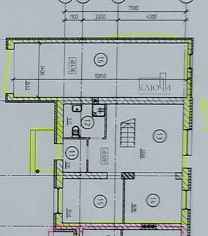 2-к квартира, вторичка, 66м2, 1/3 этаж