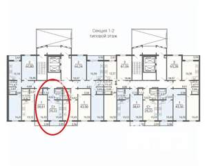 Студия квартира, вторичка, 25м2, 3/16 этаж