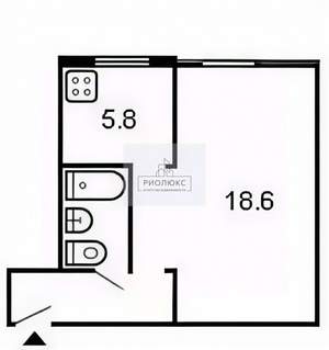 1-к квартира, вторичка, 32м2, 1/4 этаж