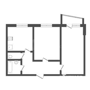 2-к квартира, вторичка, 50м2, 7/9 этаж