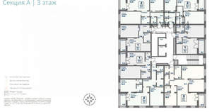 2-к квартира, строящийся дом, 74м2, 3/9 этаж
