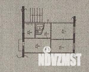 3-к квартира, вторичка, 59м2, 4/5 этаж