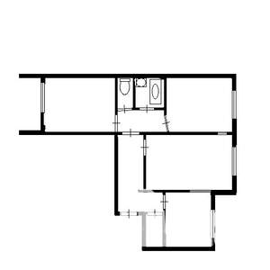 3-к квартира, вторичка, 66м2, 7/9 этаж