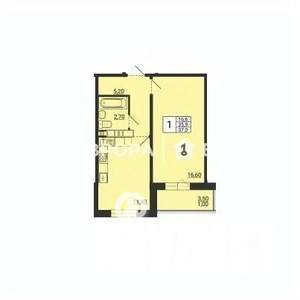 1-к квартира, вторичка, 37м2, 8/10 этаж