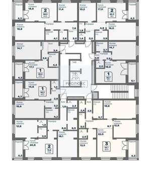 2-к квартира, вторичка, 76м2, 4/9 этаж