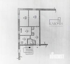 3-к квартира, вторичка, 52м2, 5/5 этаж