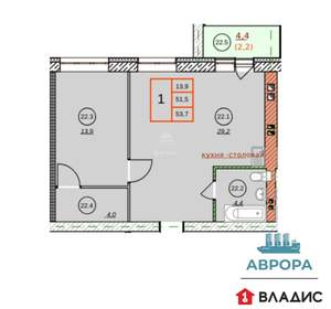1-к квартира, вторичка, 37м2, 3/4 этаж
