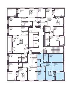 3-к квартира, вторичка, 84м2, 9/10 этаж