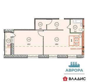 1-к квартира, вторичка, 37м2, 3/4 этаж