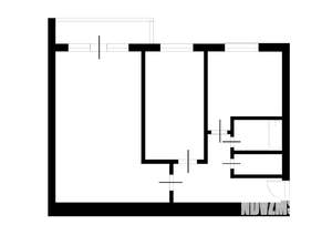 2-к квартира, вторичка, 49м2, 1/9 этаж