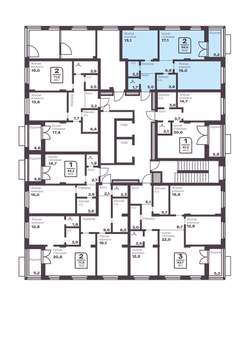 2-к квартира, вторичка, 62м2, 2/10 этаж