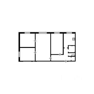 4-к квартира, вторичка, 61м2, 1/6 этаж
