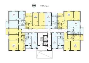 2-к квартира, вторичка, 61м2, 9/14 этаж