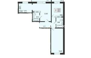 2-к квартира, вторичка, 62м2, 5/10 этаж