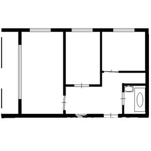 2-к квартира, вторичка, 52м2, 2/9 этаж