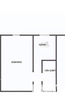 1-к квартира, вторичка, 29м2, -1/2 этаж