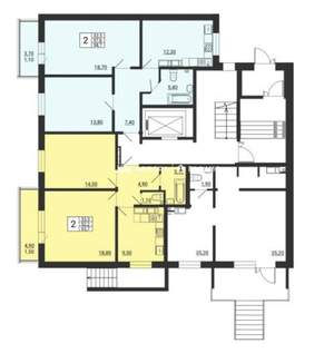 2-к квартира, вторичка, 58м2, 8/10 этаж