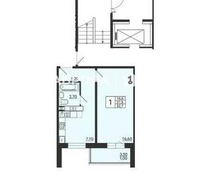 1-к квартира, вторичка, 33м2, 3/10 этаж