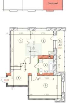 2-к квартира, вторичка, 60м2, 3/4 этаж