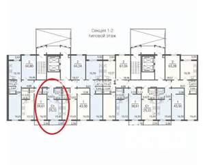 Студия квартира, вторичка, 25м2, 3/10 этаж