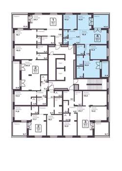 4-к квартира, вторичка, 96м2, 9/17 этаж