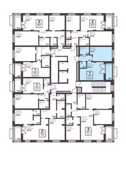 1-к квартира, вторичка, 44м2, 2/17 этаж