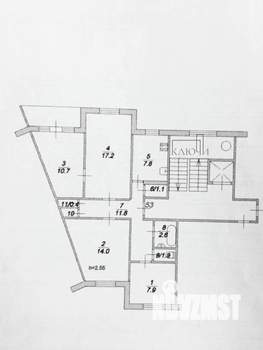 4-к квартира, вторичка, 75м2, 8/9 этаж