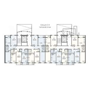 2-к квартира, вторичка, 44м2, 7/14 этаж