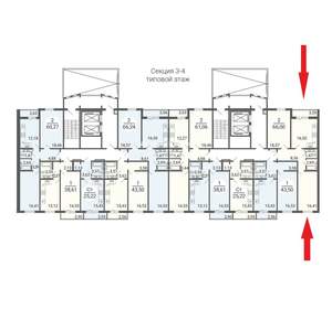2-к квартира, вторичка, 66м2, 3/9 этаж