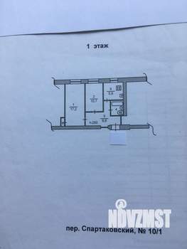 2-к квартира, вторичка, 44м2, 1/3 этаж