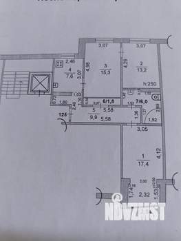3-к квартира, вторичка, 71м2, 10/10 этаж