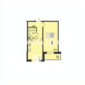 1-к квартира, вторичка, 37м2, 8/10 этаж