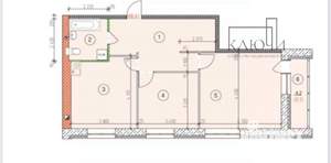 2-к квартира, вторичка, 69м2, 2/4 этаж