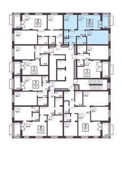 2-к квартира, вторичка, 58м2, 6/17 этаж