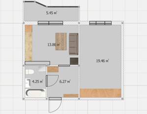 1-к квартира, вторичка, 49м2, 10/10 этаж