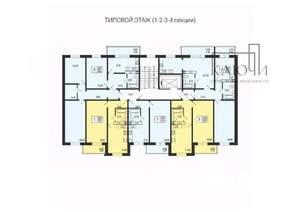 1-к квартира, вторичка, 53м2, 4/10 этаж