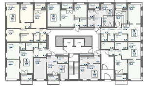 3-к квартира, строящийся дом, 89м2, 2/9 этаж